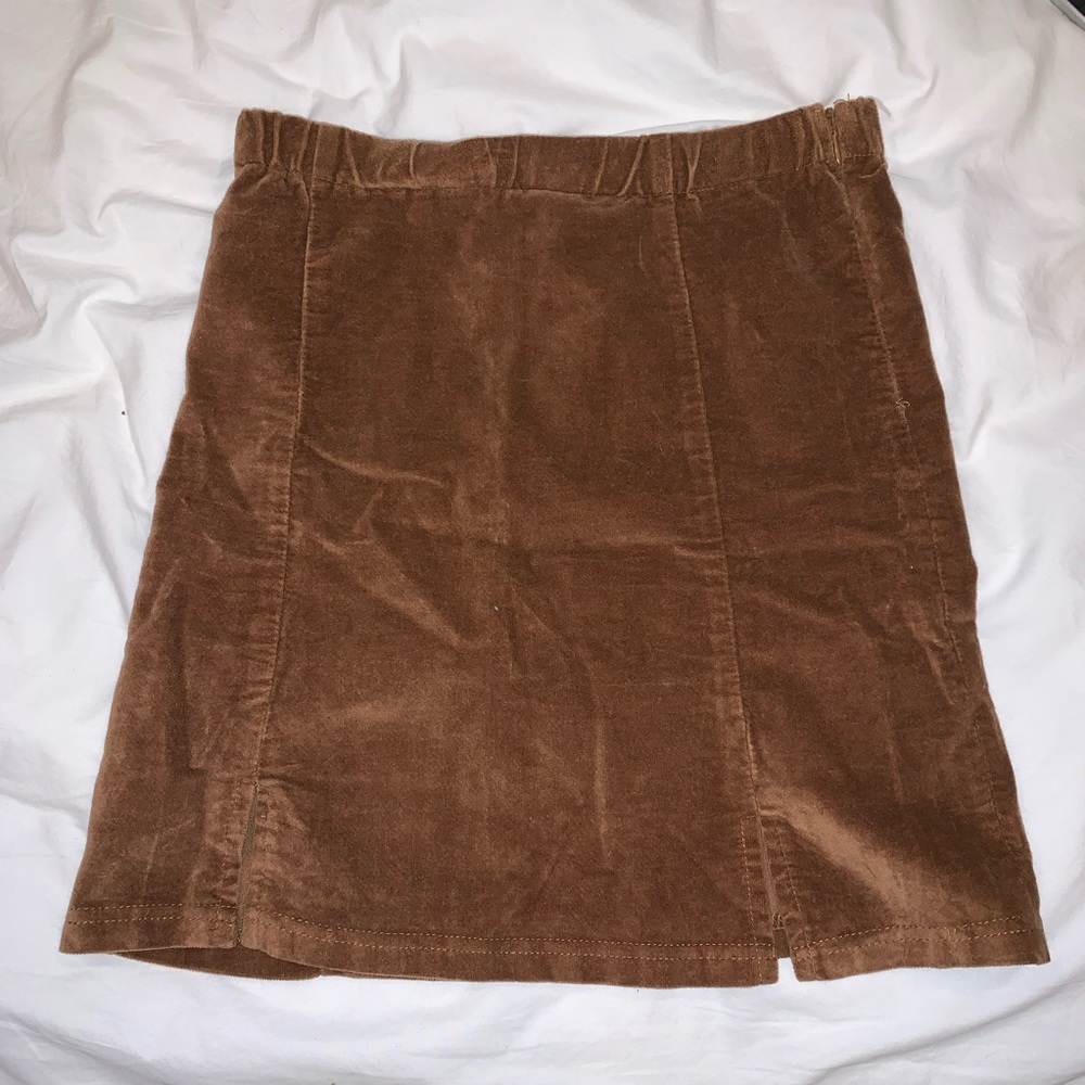Brown Suede Skirt from Brandy Melville - Picture 2 of 2